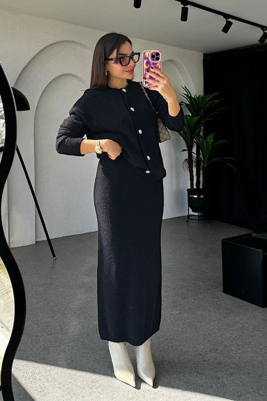 Frame Yumoş Siyah İkili Takım