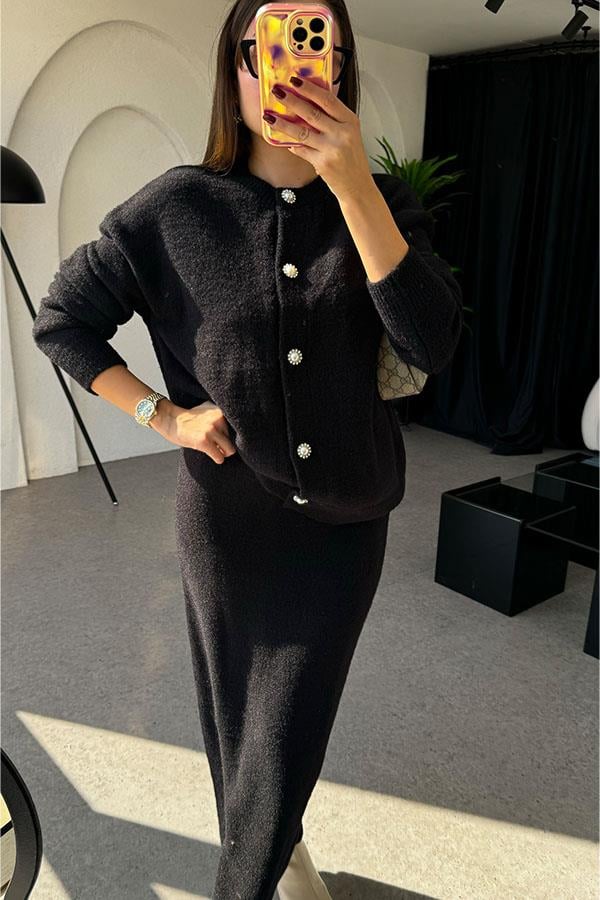 Frame Yumoş Siyah İkili Takım