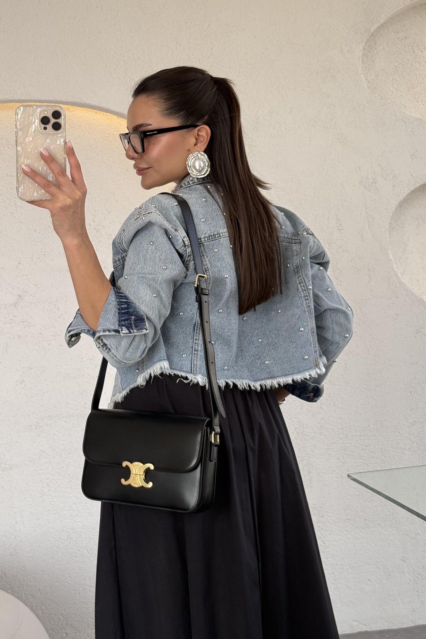 Francisco Lightblue Zımbalı Kot Ceket