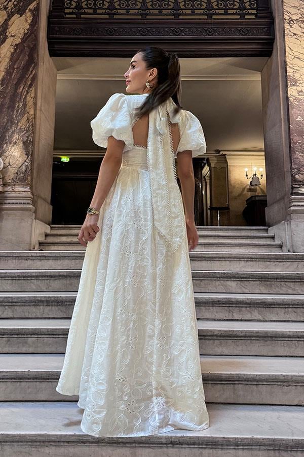 Garnier Sırt Dekolteli Fisto Elbise