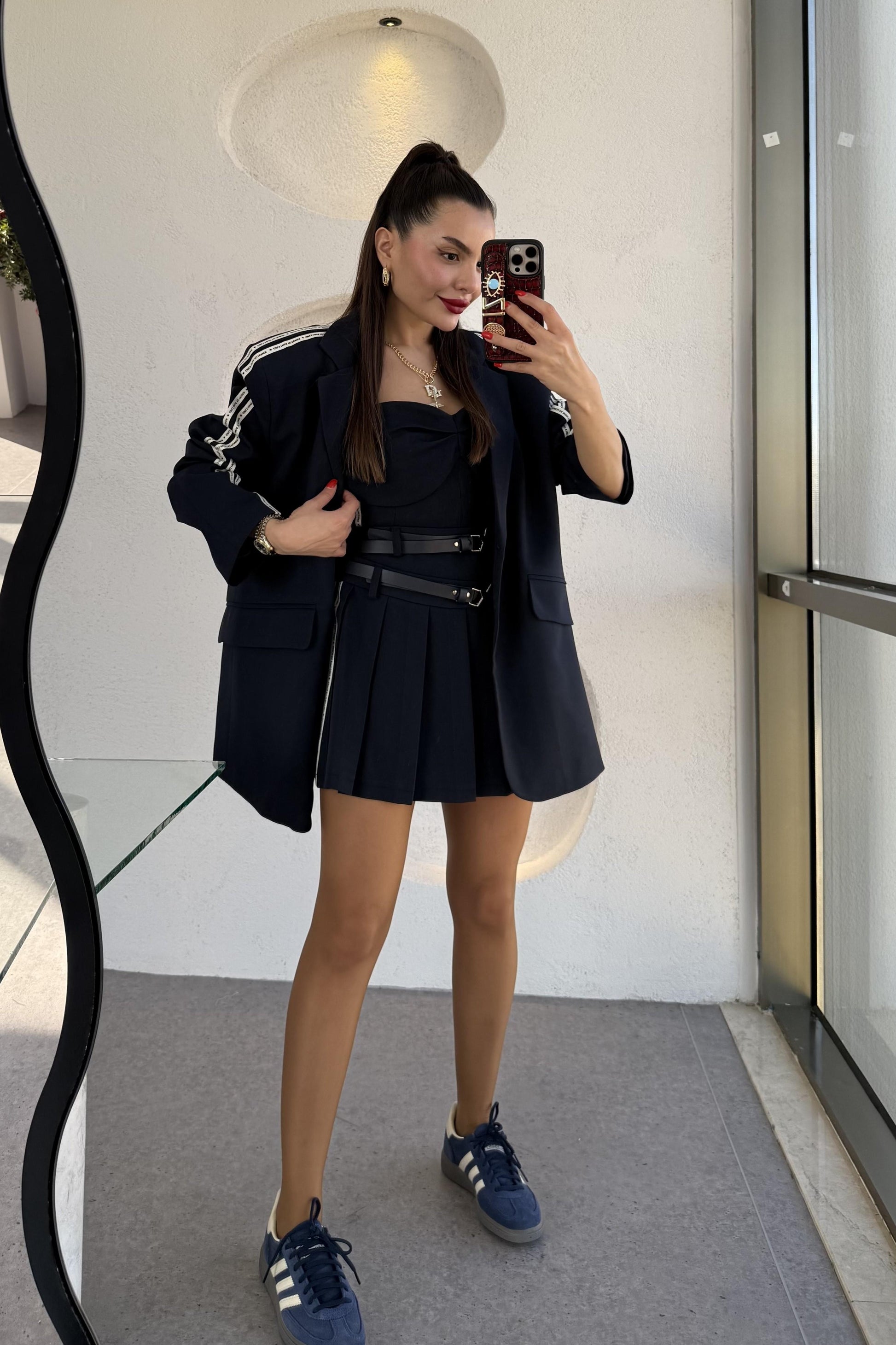 Girls Power Uzun Blazer Ceket