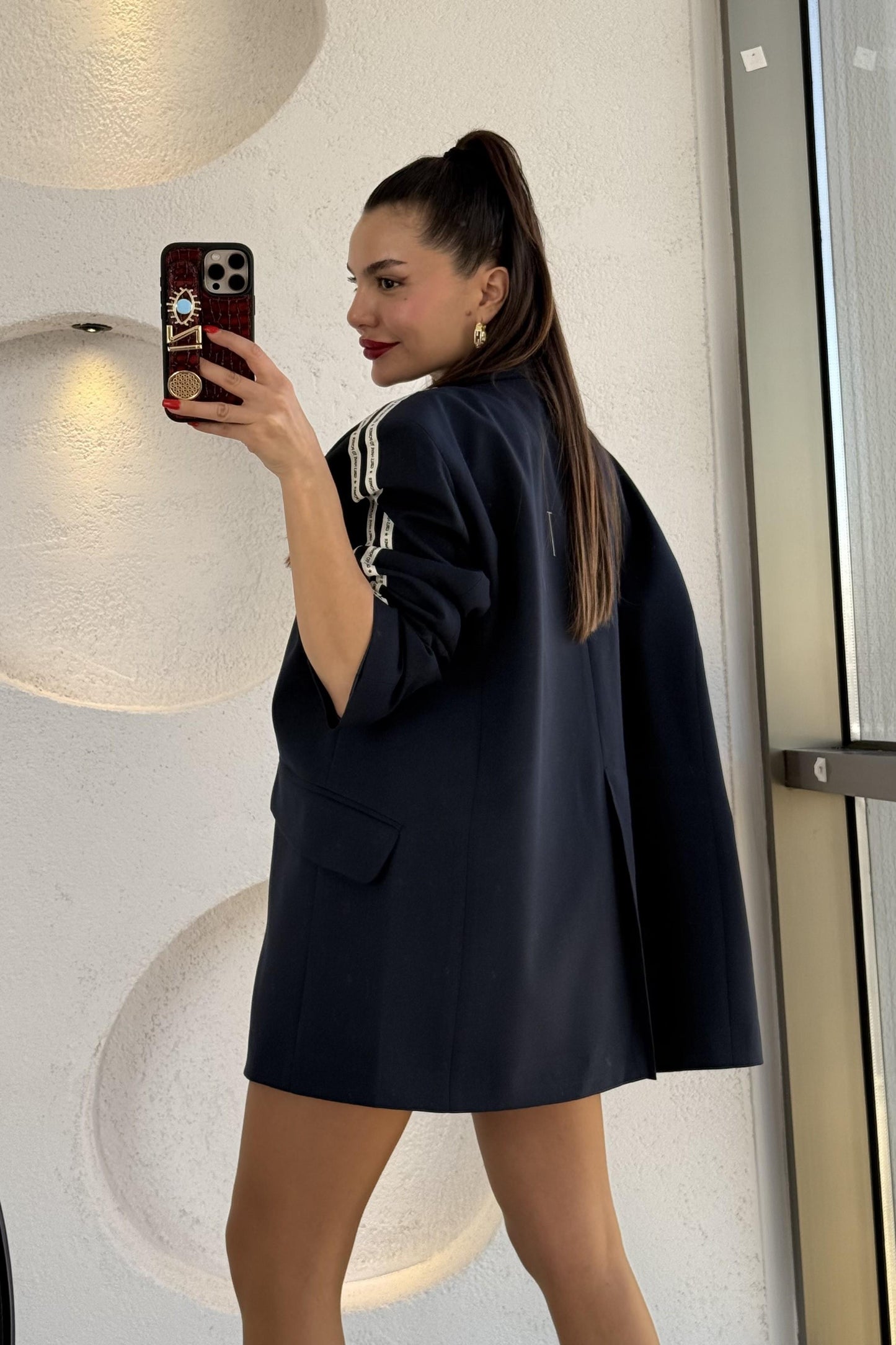 Girls Power Uzun Blazer Ceket