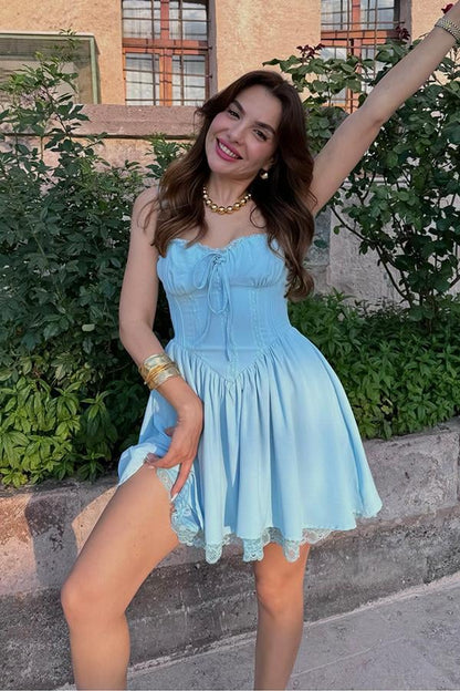 Gonzales Pinterest Elbise - Bebe Mavi