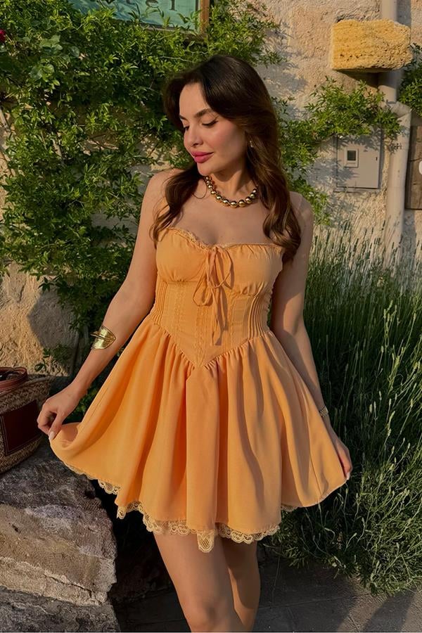 Gonzales Pinterest Elbise - Kavuniçi