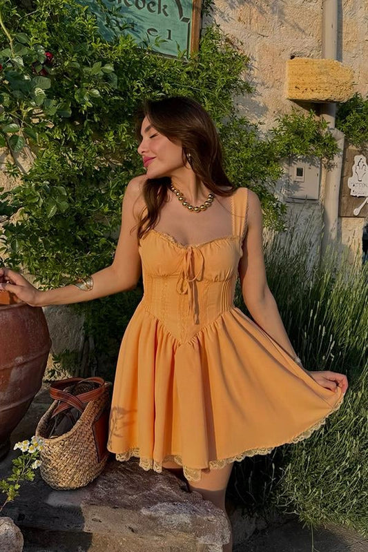 Gonzales Pinterest Elbise - Kavuniçi