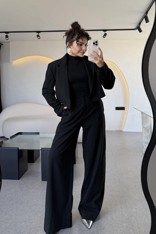 Grace Taşlı Blazer Pantolon Takım