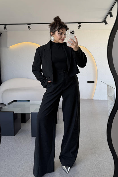 Grace Taşlı Blazer Pantolon Takım