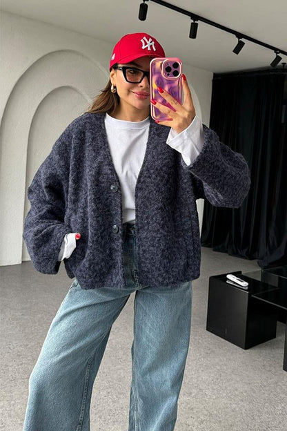 Gretchen Kırçıllı Lacivert Pinterest Ceket