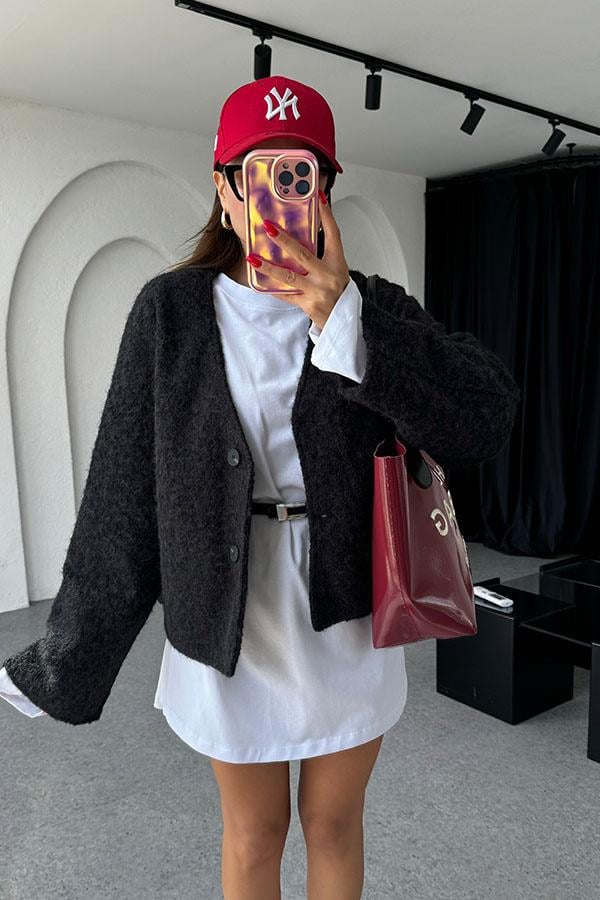 Gretchen Kırçıllı Siyah Pinterest Ceket