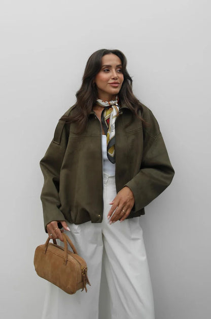 Süet Bomber Ceket