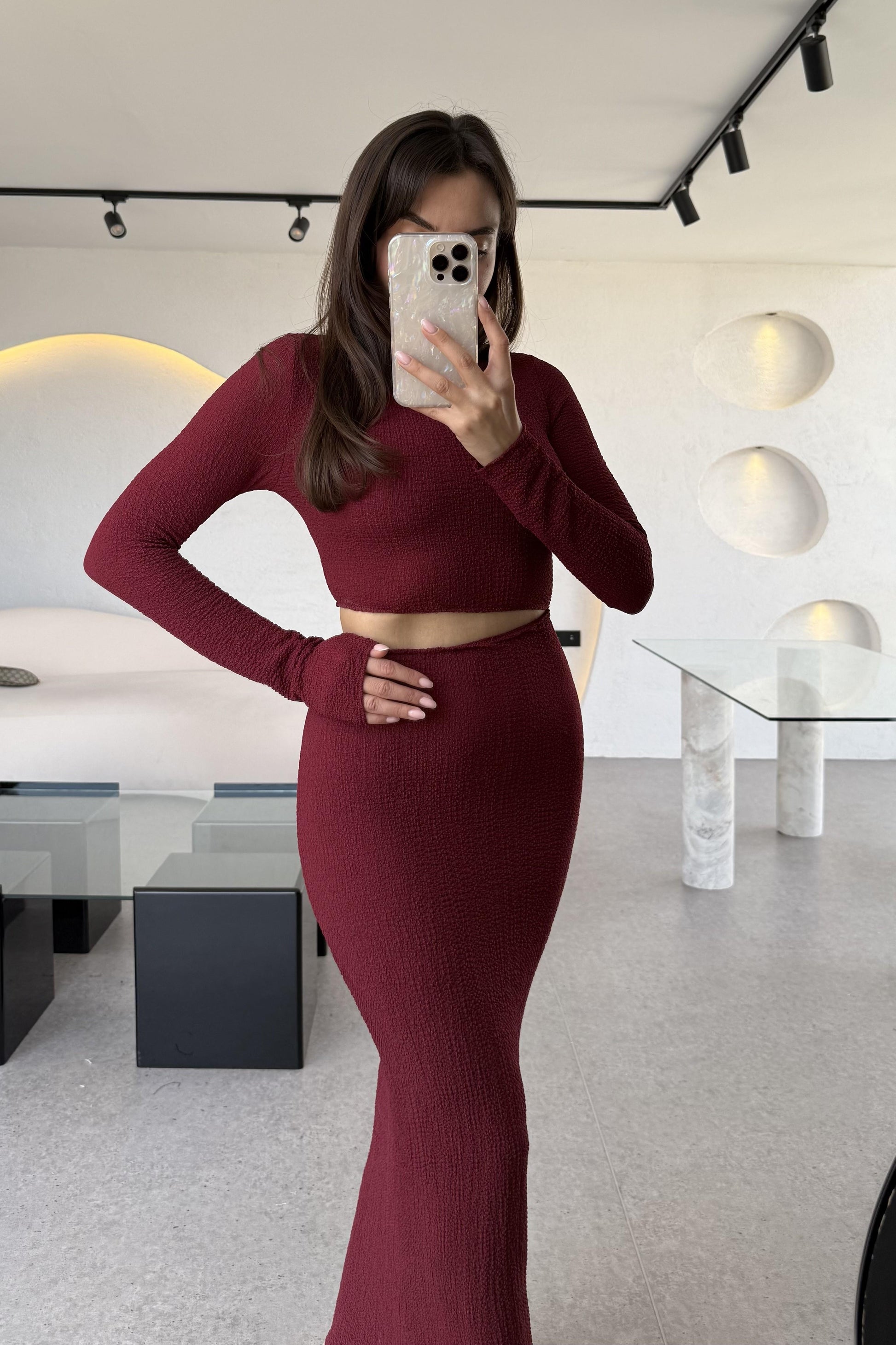 Hannah Bordo Bel Dekolteli Elbise