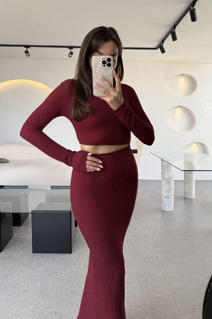 Hannah Bordo Bel Dekolteli Elbise