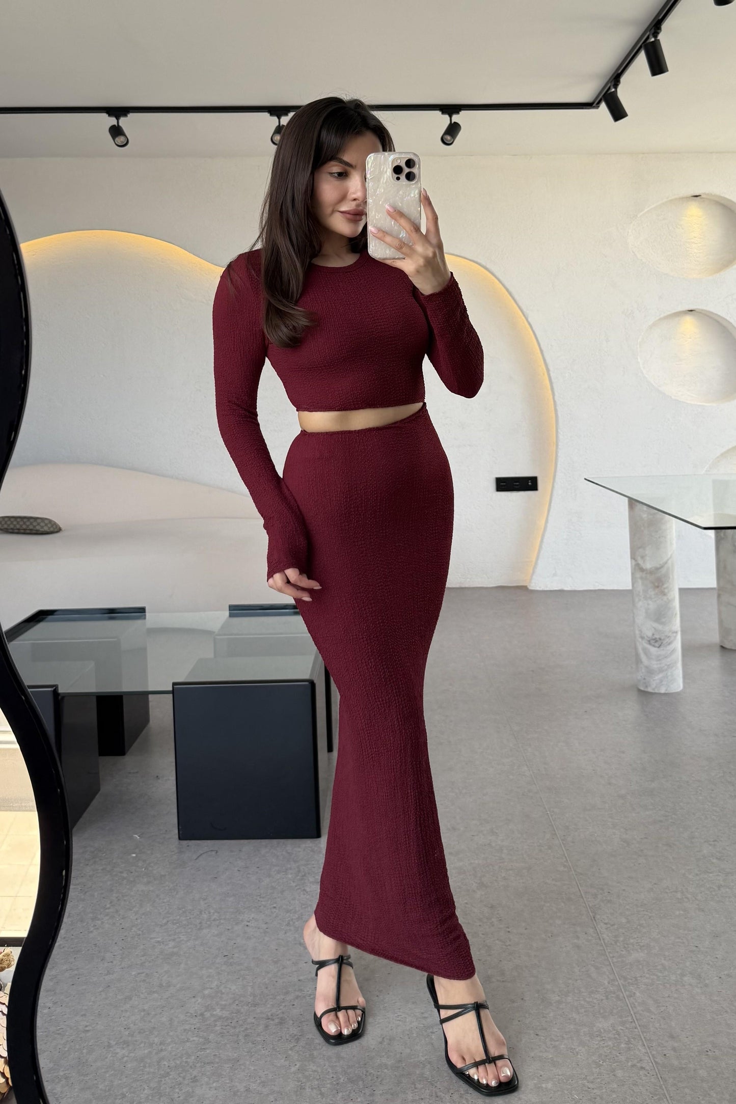 Hannah Bordo Bel Dekolteli Elbise