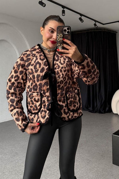 Harrow Bağlama Detay Leopar MD Mont