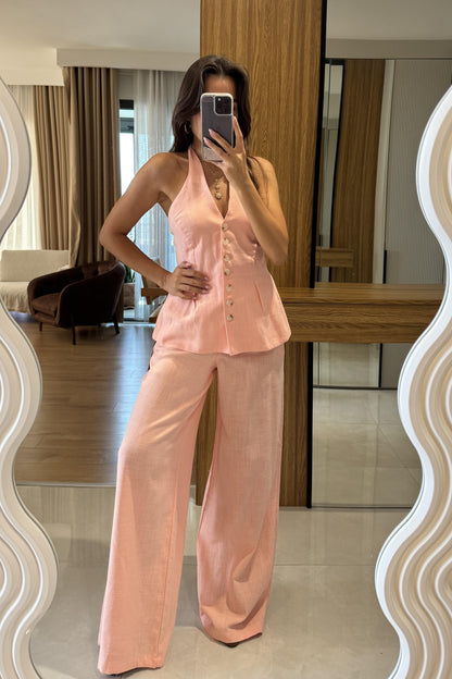 Hauser Somon Keten Yelekli Takım