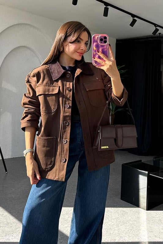 Hector Kahve Gabardin Ceket