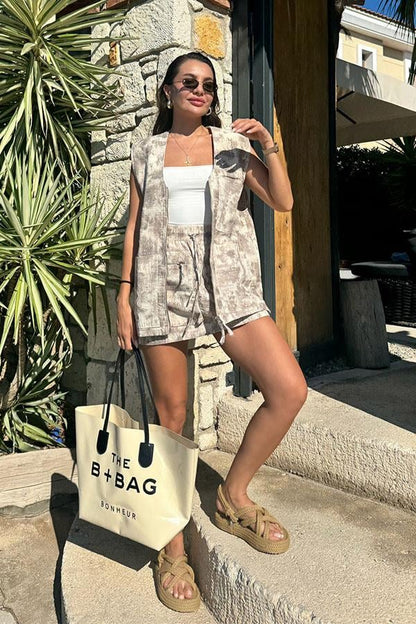 Herbert Kamuflaj Desen Etekli Yelek Takım