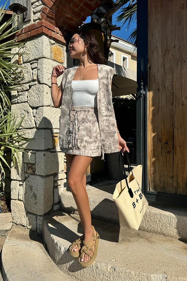 Herbert Kamuflaj Desen Etekli Yelek Takım