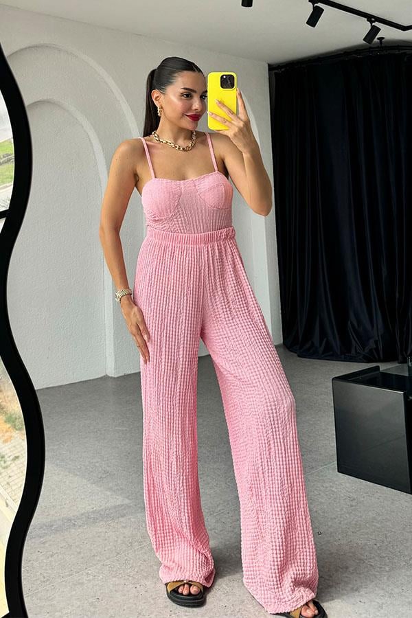 Hestia bürümcük Gloplu İkili Takım-Pembe