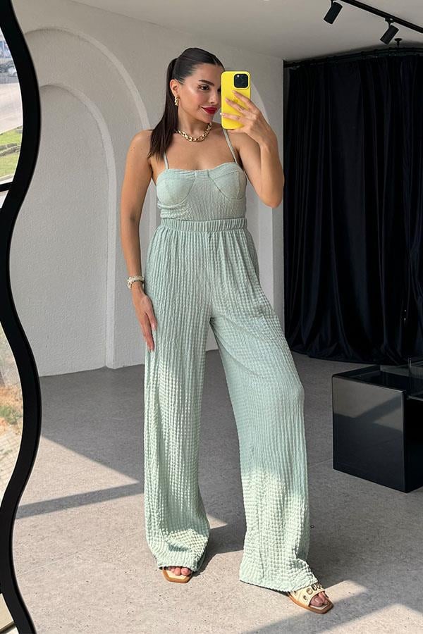 Hestia bürümcük Gloplu İkili Takım-Yeşil