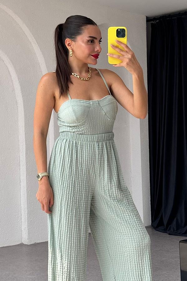 Hestia bürümcük Gloplu İkili Takım-Yeşil