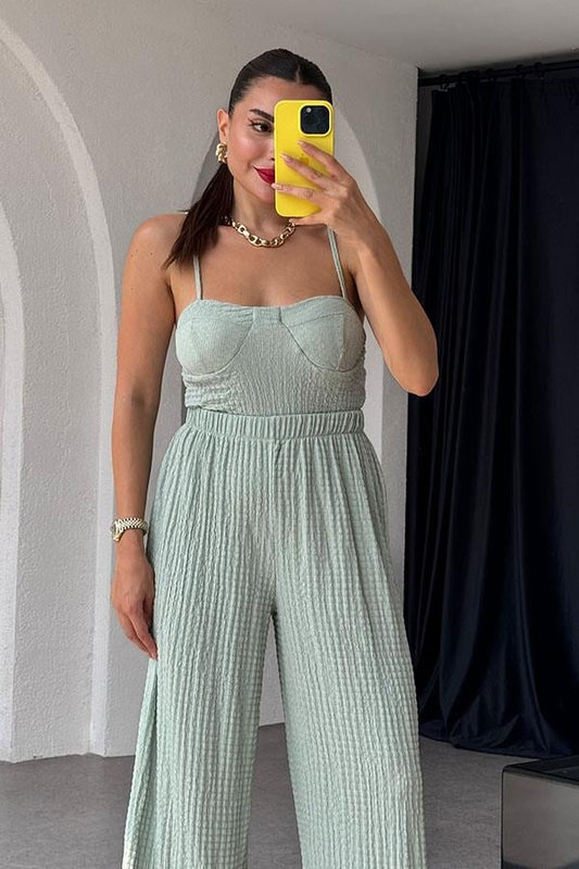 Hestia bürümcük Gloplu İkili Takım-Yeşil