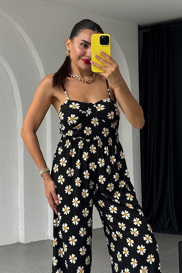 Hestia bürümcük Gloplu Papatya Desen Takım