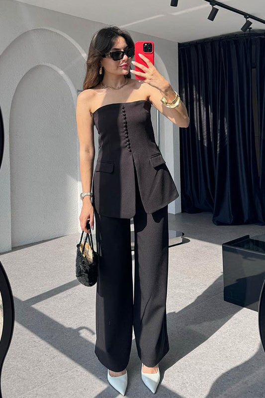 Hillary Lux Premium Takım - Siyah