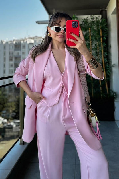 Holland Premium Pembe Blazer Ceket