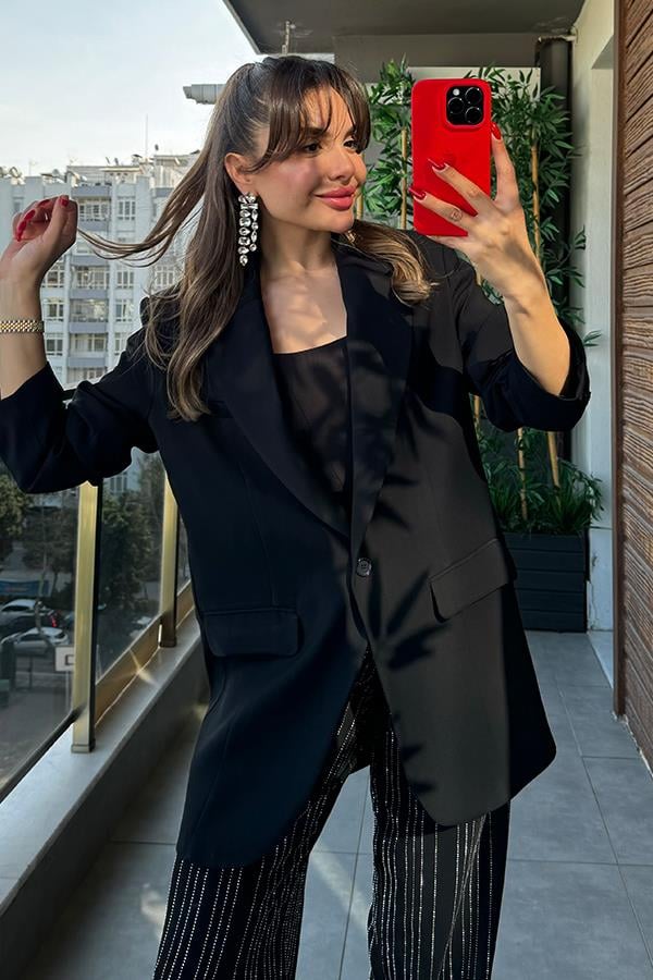 Holland Premium Siyah Blazer Ceket