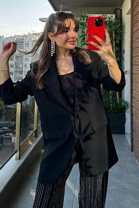 Holland Premium Siyah Blazer Ceket