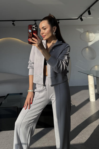 Honey Karmenaj Fermuarlı Modal Takım