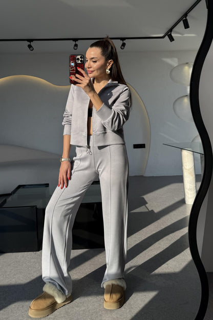 Honey Karmenaj Fermuarlı Modal Takım