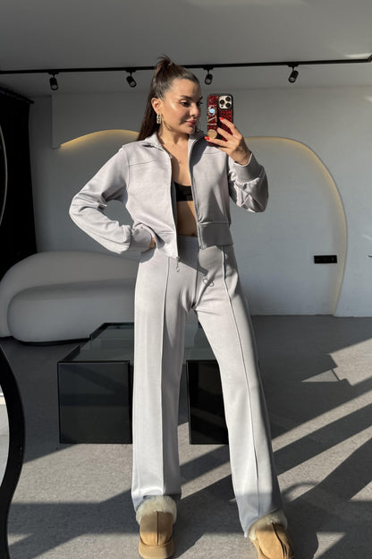 Honey Karmenaj Fermuarlı Modal Takım