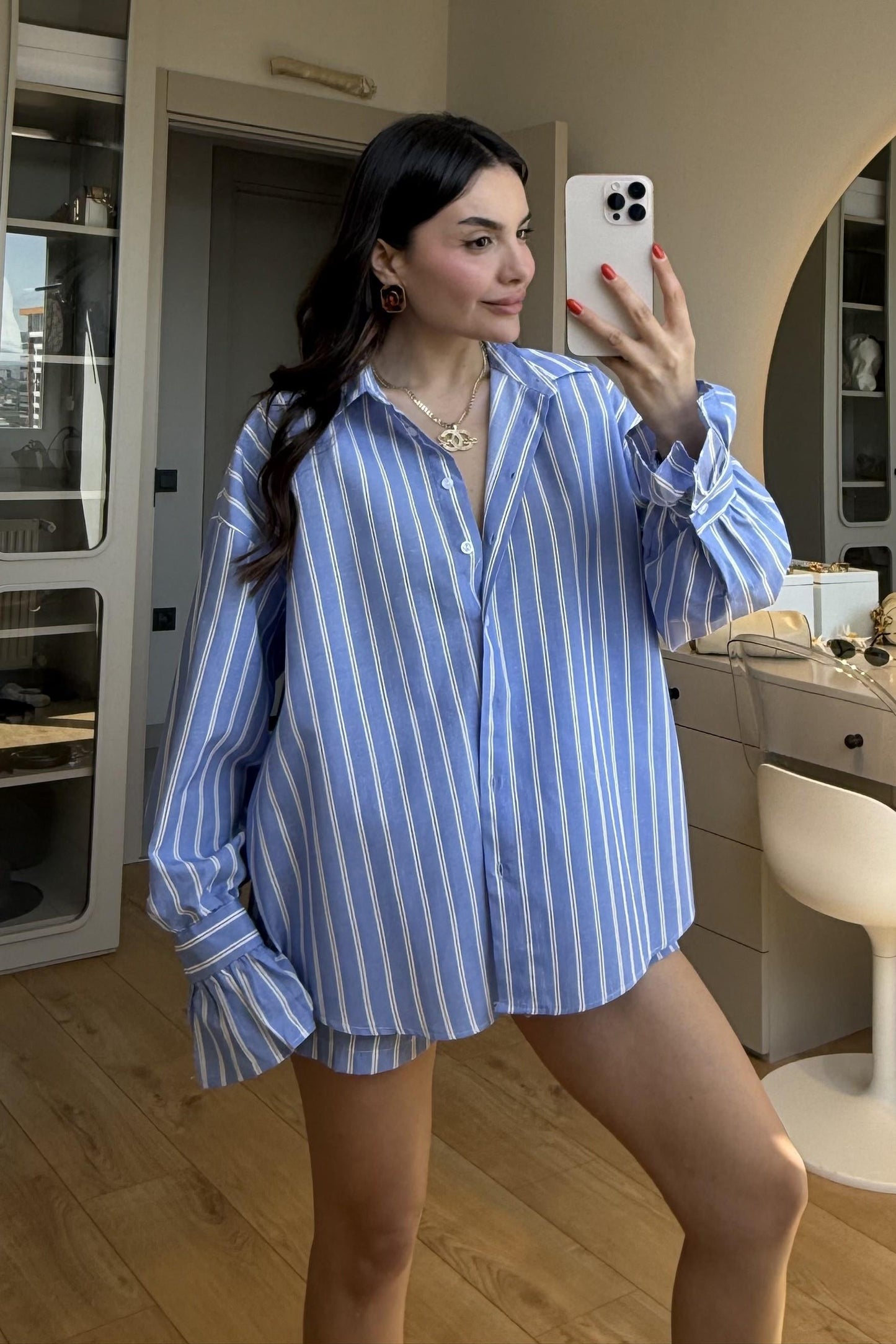 Hopper Mavi Şortlu Takım