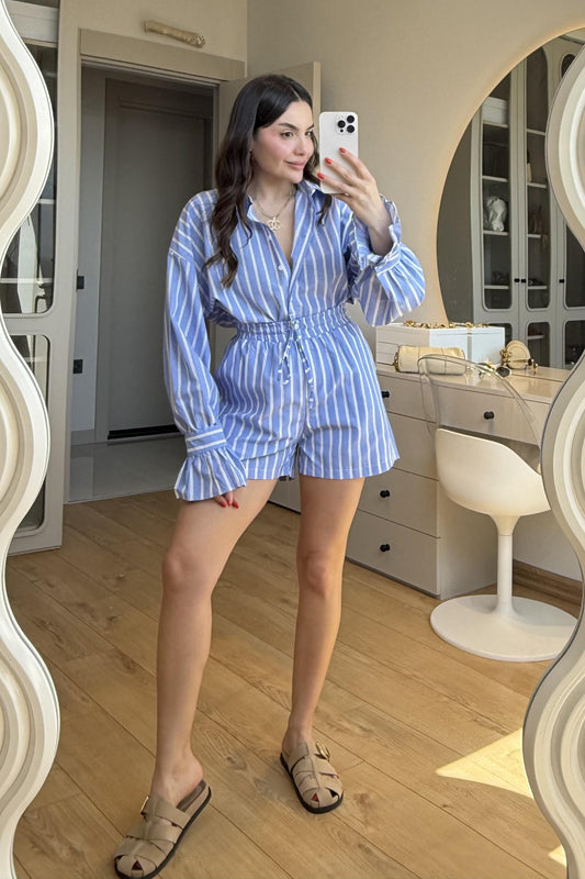 Hopper Mavi Şortlu Takım