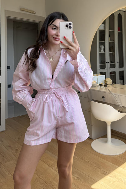 Hopper Pembe Şortlu Takım