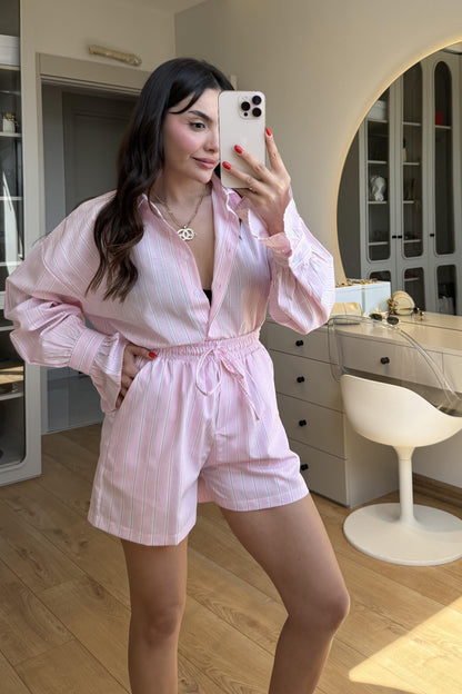 Hopper Pembe Şortlu Takım