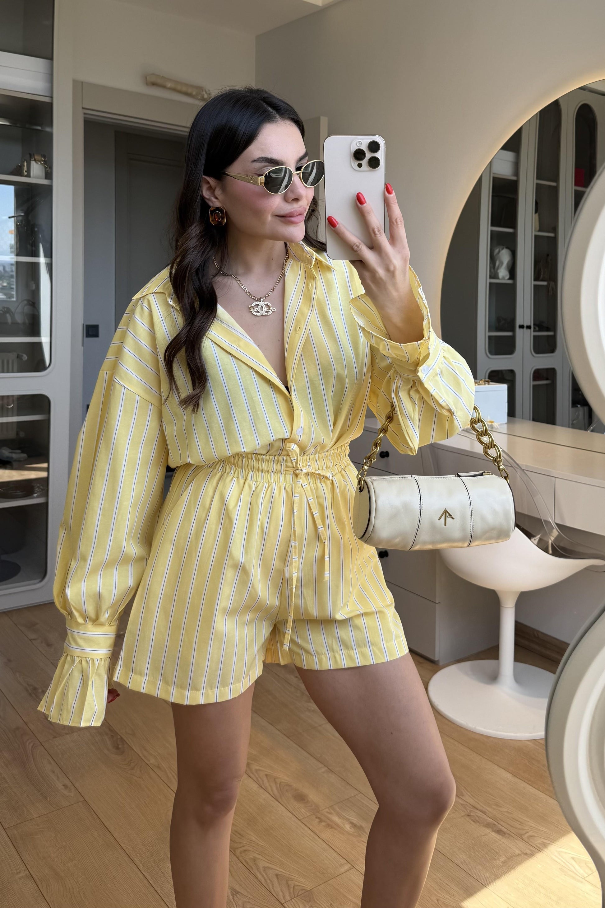 Hopper Sarı Şortlu Takım