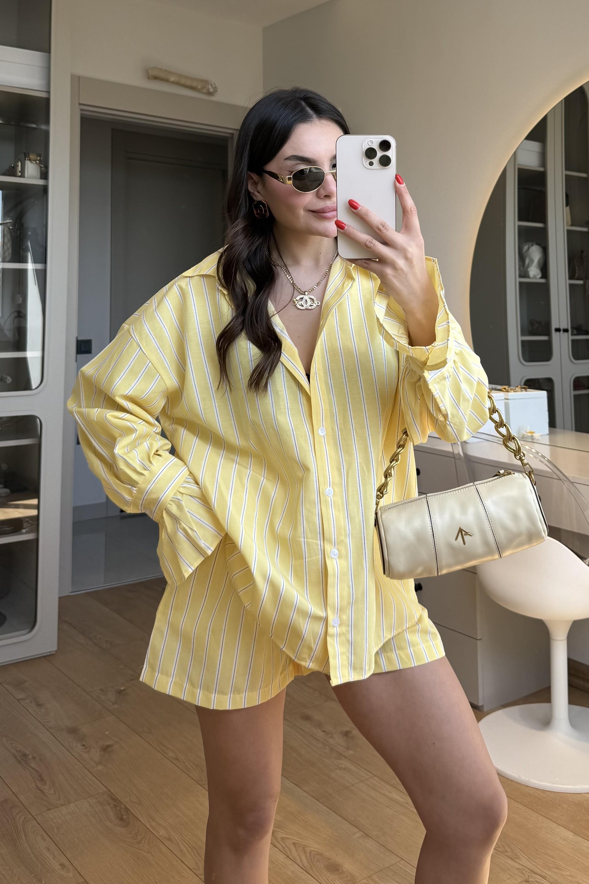 Hopper Sarı Şortlu Takım