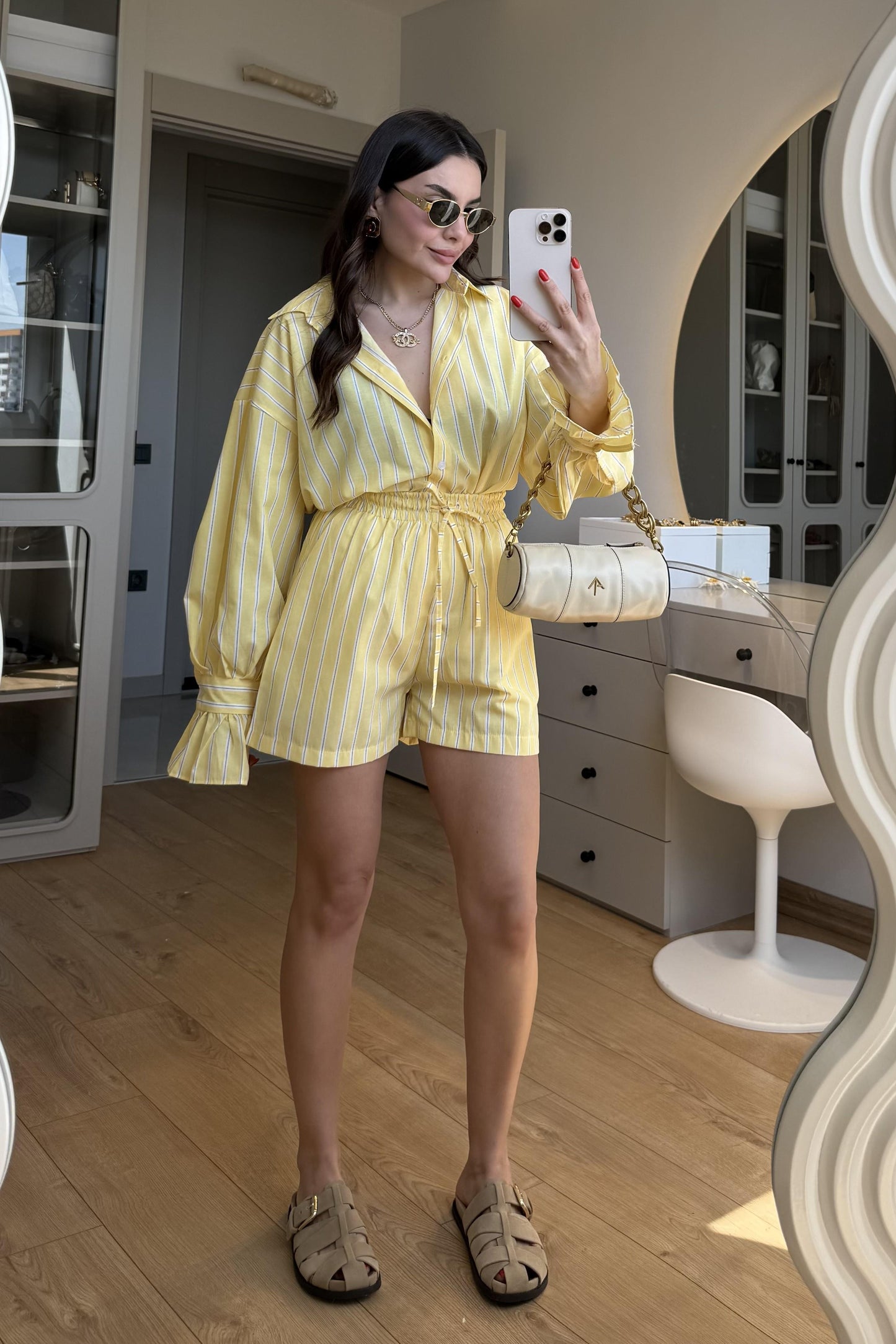 Hopper Sarı Şortlu Takım