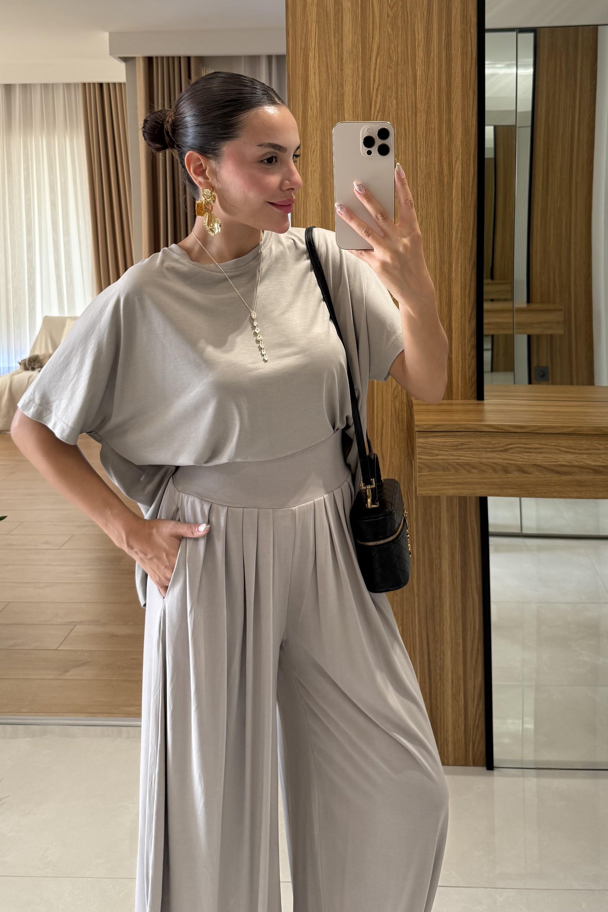 Jaden Taş Şalvar Modal Takım