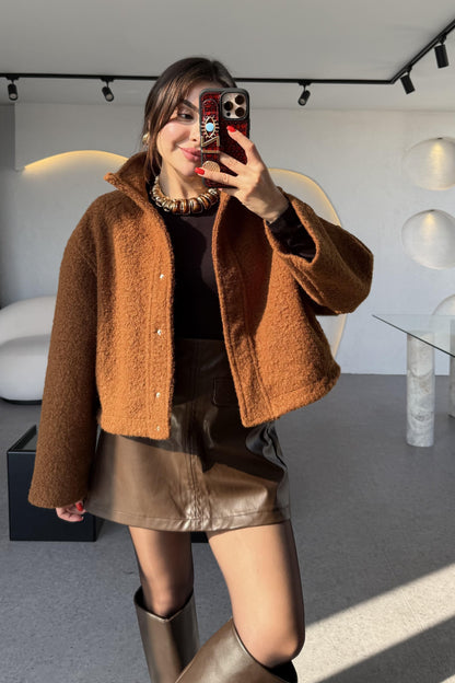 Jeneva Taba Kırçıllı Ceket