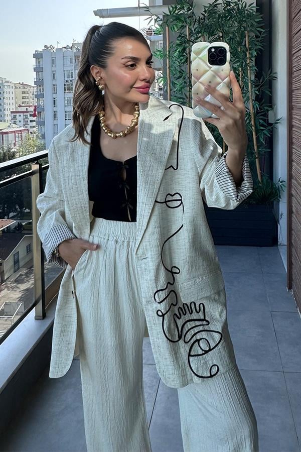 Jessamina İşlemeli Blazer Ceket