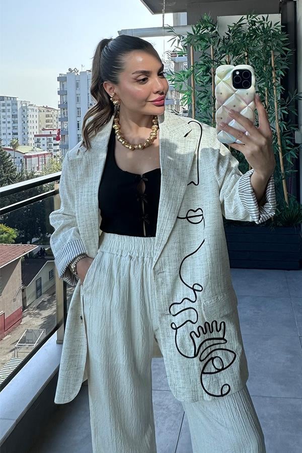Jessamina İşlemeli Blazer Ceket