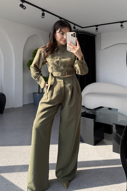 Julie Haki Şeritli Tensel Takım