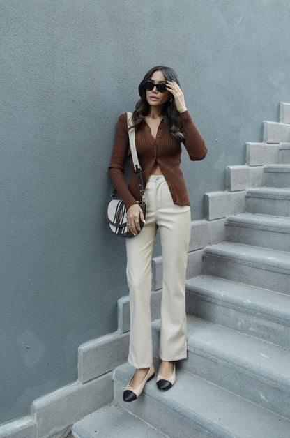 KAHVERENGI POLO YAKA HIRKA