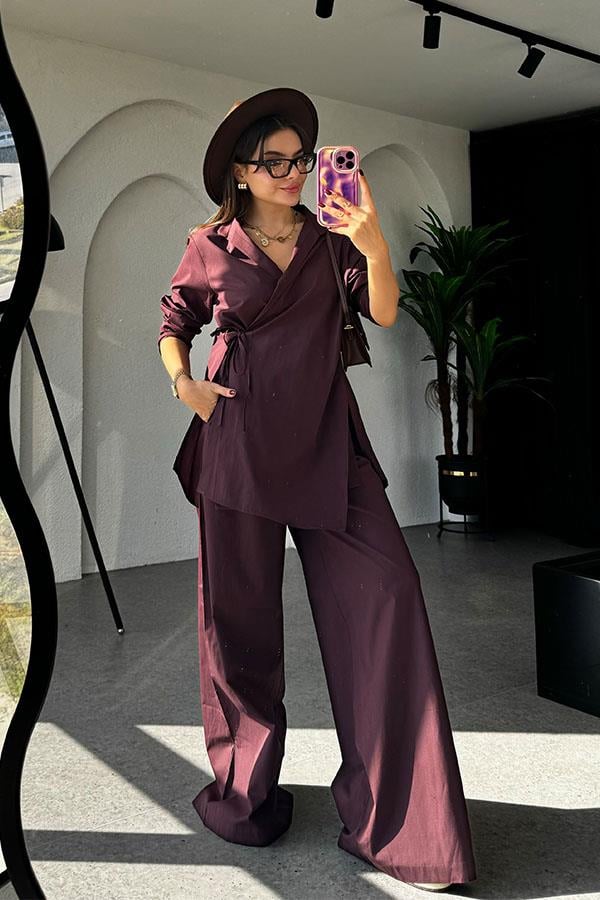 Kennedy Marka Model Mürdüm Bağlamalı Takım