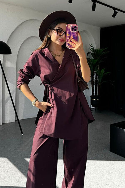 Kennedy Marka Model Mürdüm Bağlamalı Takım