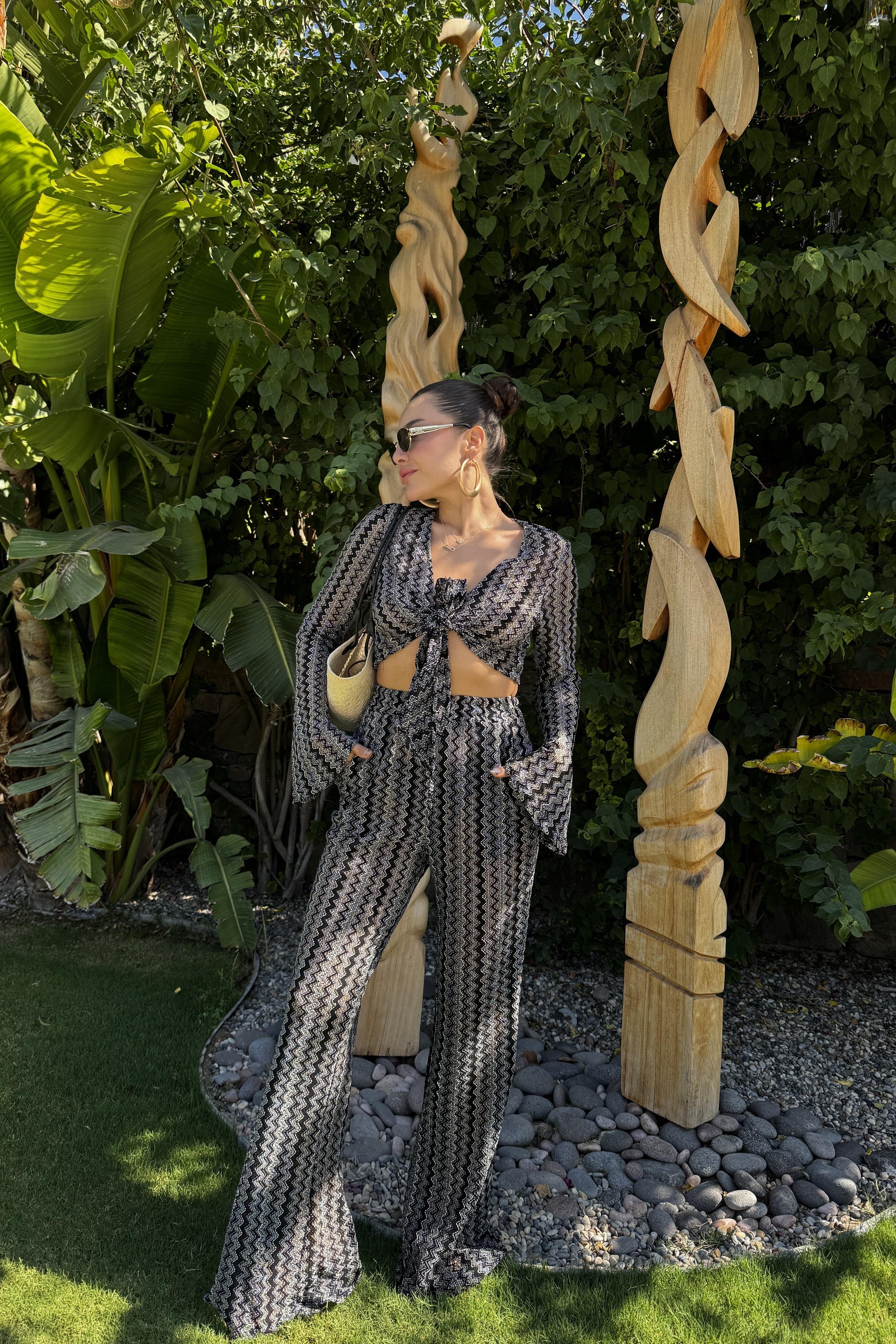 Kieran Zikzak Desenli Örme Takım